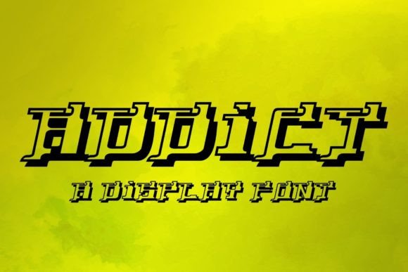 Addict Display Font for Bold Brand Identity