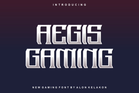 Aegis Gaming Display Font for Modern Marketing Visuals