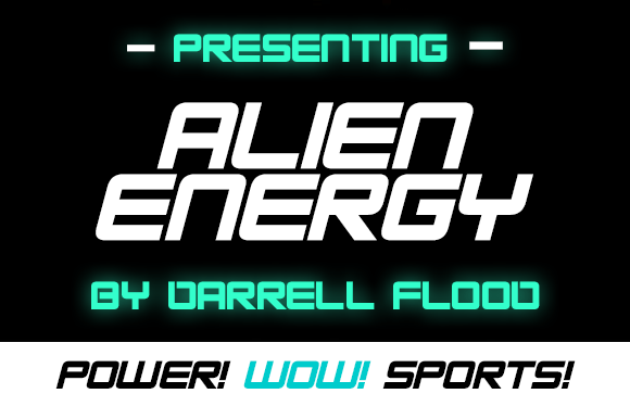 Alien Energy: A Sci-Fi Display Font for Tech Campaigns