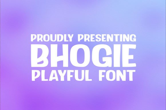 Bhogie Display Font for Fresh Editorial Layouts