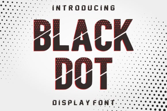 Black Dot Display Font for Bold Web Typography