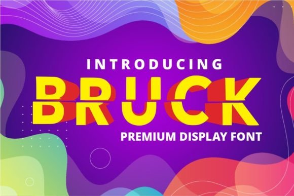 Bruck Display Font: Bold Headlines for Handmade Creations