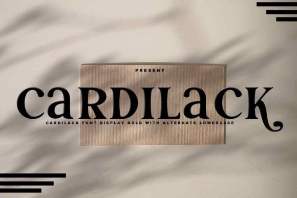 Cardilack: Elegant Display Font for Luxury Branding