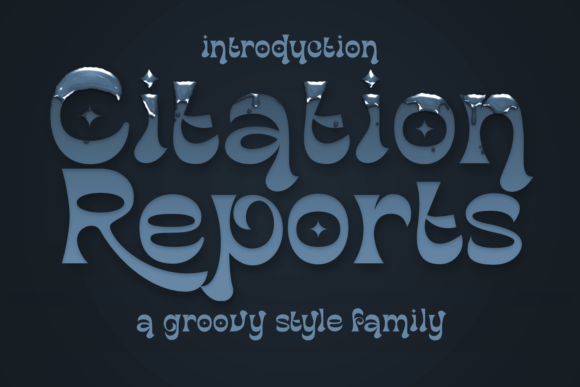 Citation Reports Font: A Playfully Nostalgic Display Typeface