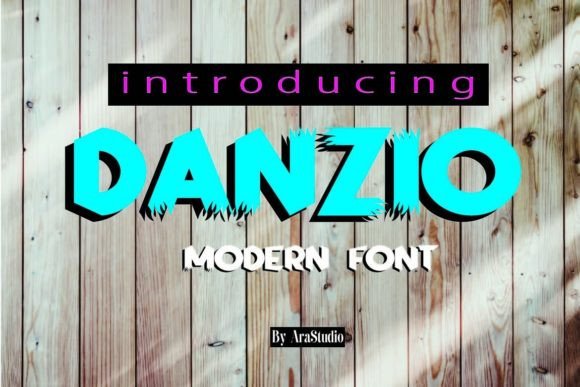 Danzio Display Font for Bold Handmade Branding