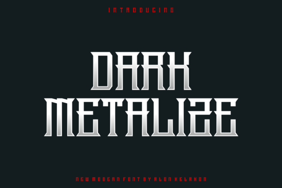 Dark Metalize: A Modern Display Font for Publishers