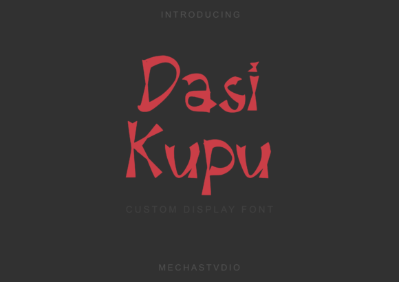 Dasi Kupu Font: A Wise & Cool Display Typeface for Creators