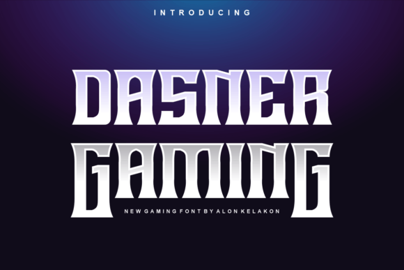 Dasner Gaming: A Modern Display Font for Campaign Creators