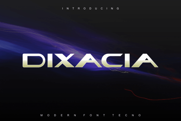 Dixacia: A Futuristic Display Font for Modern Craft Projects