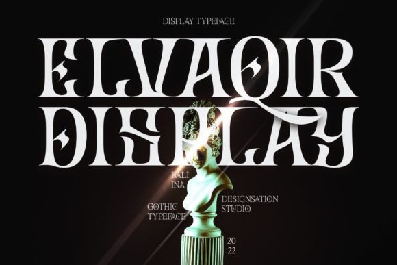 Elvaqir Display Font: Stand Out with Gothic Rock Style