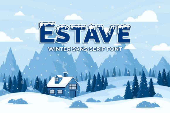 Estave: The Frosty Display Font for Seasonal Branding