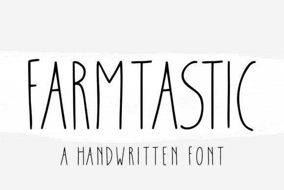 Farmtastic: A Tall Thin Font for Home Decor Branding Projects