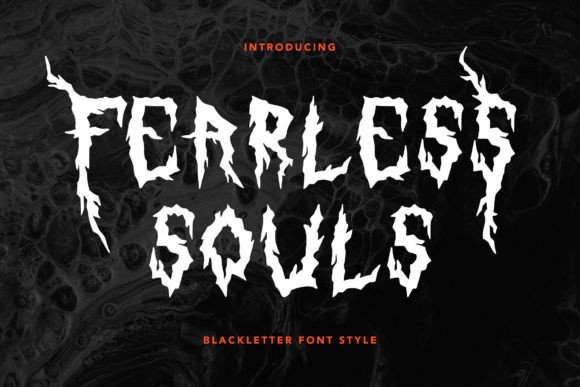 Fearless Souls: A Spooky Display Font for Haunting Designs