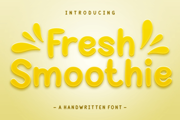 Fresh Smoothie: A Bright, Playful Display Font