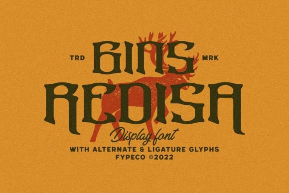 Gins Redisa: A Retro Western Display Font for Editors