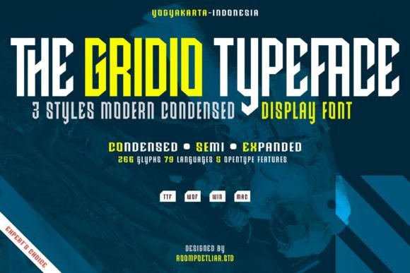 Gridio: A Futuristic Display Font for Modern Editorial Design
