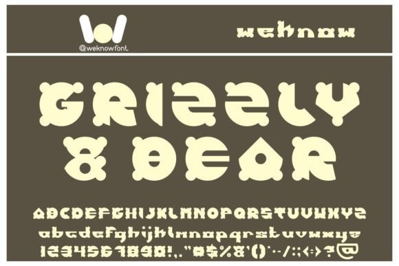 Grizzly and Bear: The Quirky Display Font for Marketers