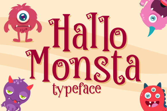 Hallo Monsta Font for Playful Halloween Branding