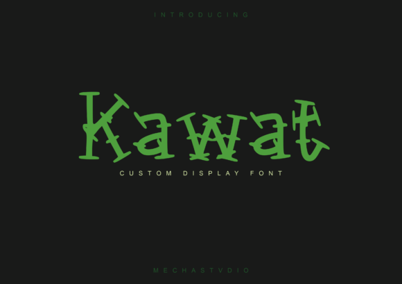 Kawat: The Wise & Cool Display Font for Social Media Branding