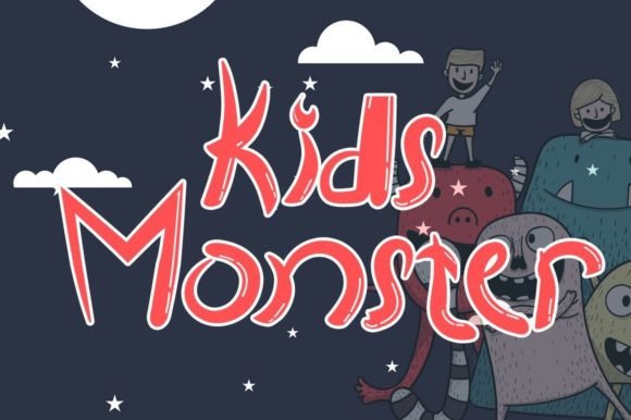 Kids Monster: A Playful Display Font for Joyful Designs