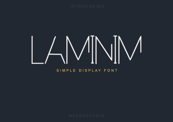 Laminim: A Minimalist Display Font for Standout Projects