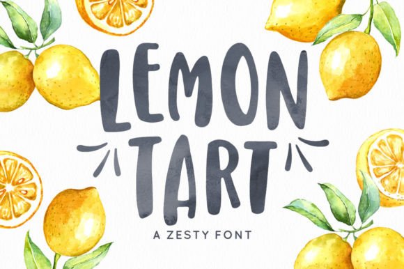 Lemon Tart: The Sweet Hand-Drawn Display Font for Crafters