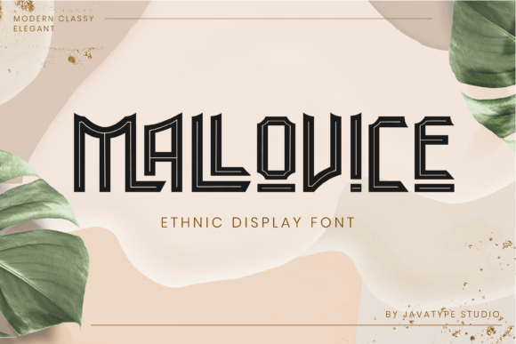 Mallovice: An Ethnic Display Font for Makers