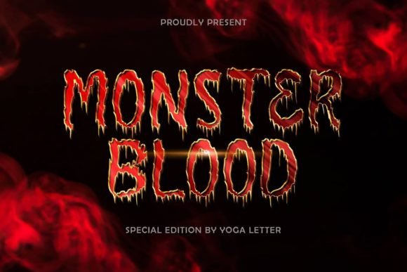 Monster Blood: A Horror Display Font for Viral Campaigns