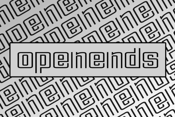 Open Ends: A Bold Display Font for High-Impact Marketing Visuals