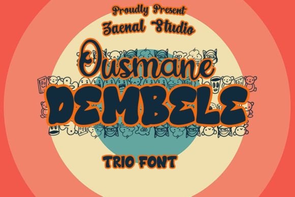 Ousmane Dembele Display Font Trio for Web Design Projects
