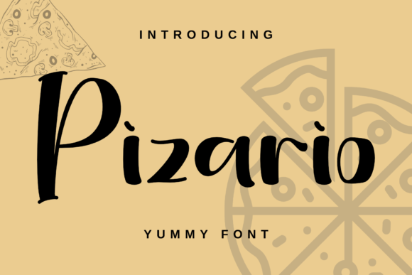 Pizario Display Font for Playful Branding