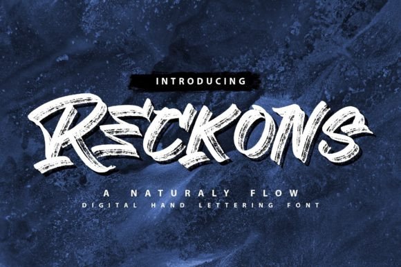 Reckons: A Brush Display Font for Editorial Design