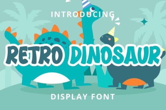 Retro Dinosaur: Playful Display Font for Marketers