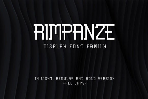 Rimpanze Font: A Simple Artistic Display Typeface for Brands