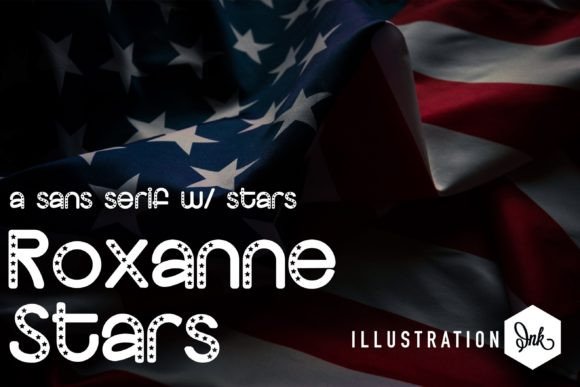 Roxanne Stars Display Font: Whimsical Star Typography for Makers
