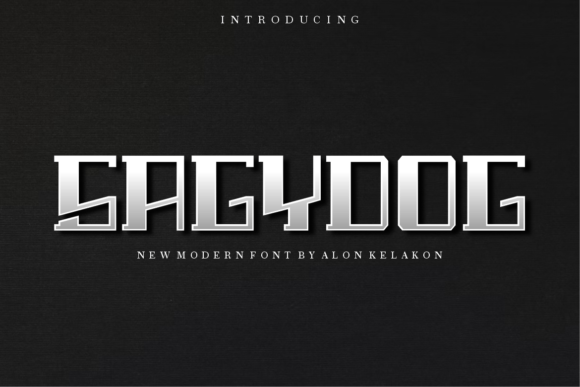 Sagydog: A Cool Modern Display Font for Editorial Design