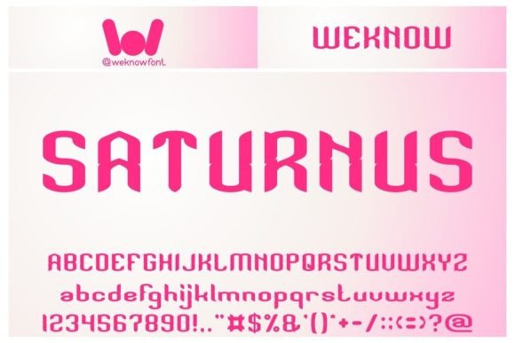 Saturnus: A Modern Display Font for Editorial Designers