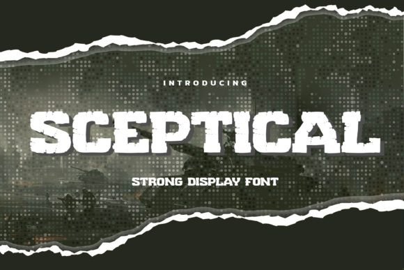 Sceptical Display Font for Natural Handmade Design