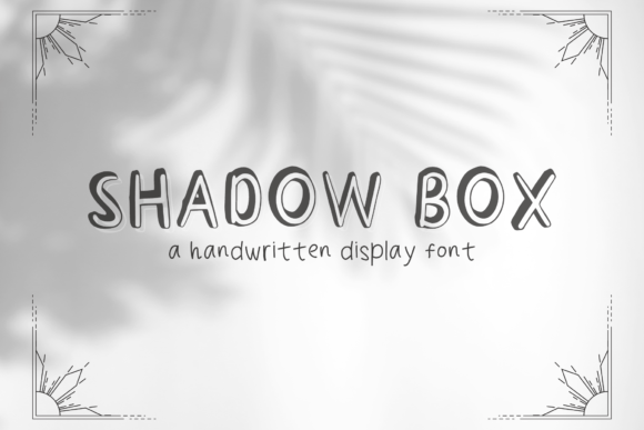 Shadow Box: A Warm Handwritten Display Font