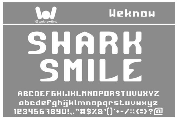 Shark Smile Display Font: A Trendy Typeface for Modern Brands