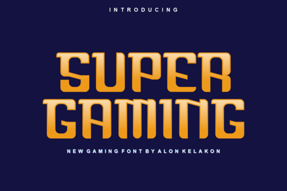 Super Gaming: A Modern Display Font for Bold Editorial Design