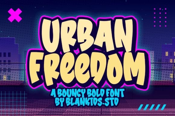 Urban Freedom: A Playful Display Font for Bold Brand Storytelling