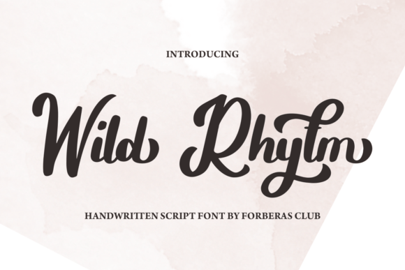 Wild Rhytm: An Elegant Handcrafted Font for Editorial Design