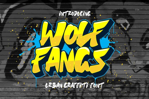 Wolf Fangs Font Review: A Chunky Graffiti Display Typeface